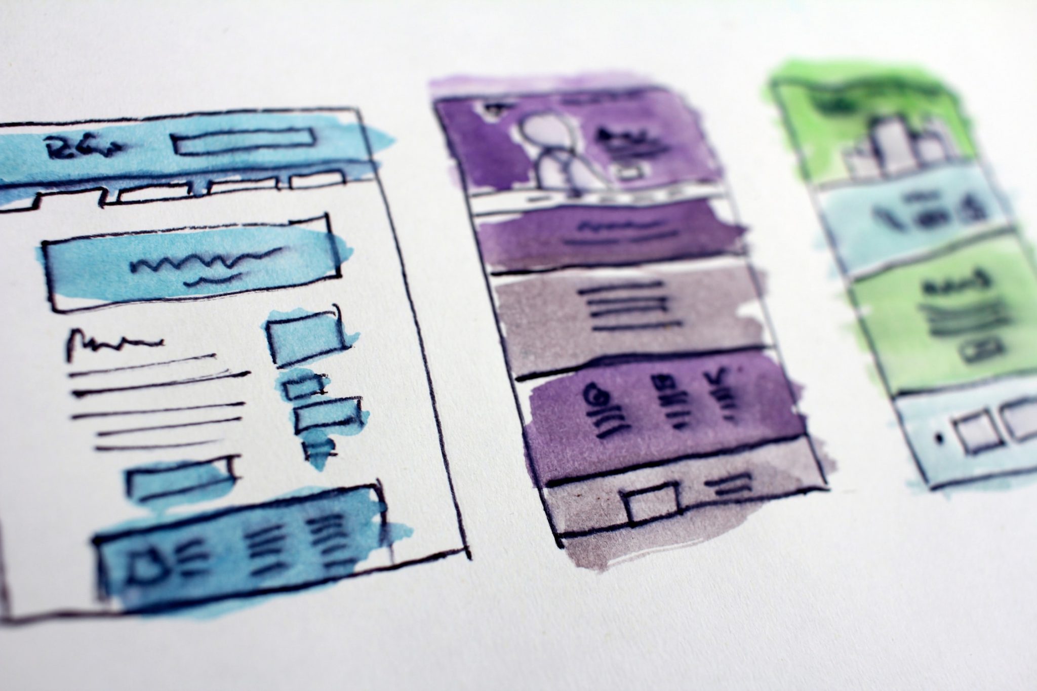website maintenance layout sketch