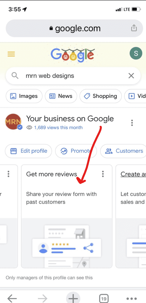 google review on mobile